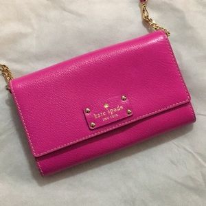 New Kate Spade Bright Pink Crossbody Purse!